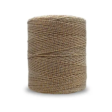 Round Braided Cotton Macrame Cord, 2.5mm and 4mm