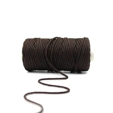 Round Braided Cotton Macrame Cord, 2.5mm and 4mm, photo 12