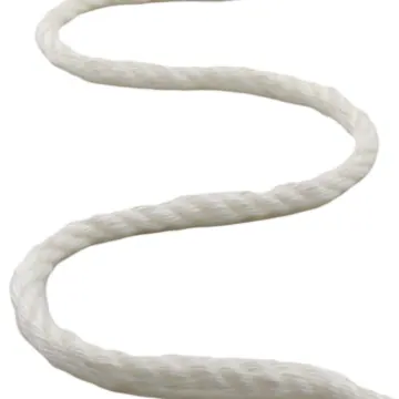 Off White 3-Ply Spun Viscose Twisted Cord, 4 mm, 100 Metres