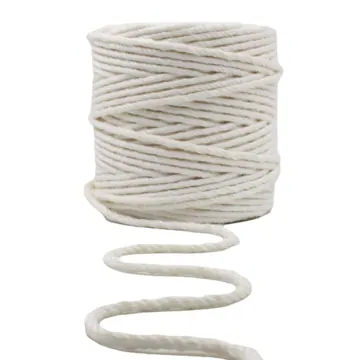 Off White 3-Ply Spun Viscose Twisted Cord, 4 mm, 100 Metres, photo 2