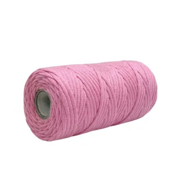 Knitted Braided Polycotton Macrame Cord, 3 mm x 50 m, photo 2