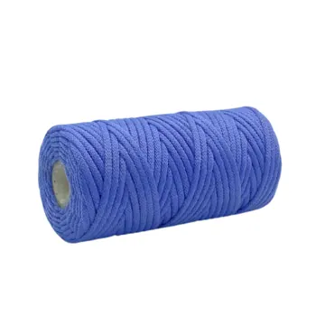 Knitted Braided Polycotton Macrame Cord, 3 mm x 50 m, photo 5