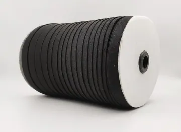 Knitted Flat Elastic Cord, 6mm or 12mm, 25 Metres